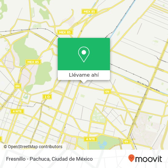 Mapa de Fresnillo - Pachuca