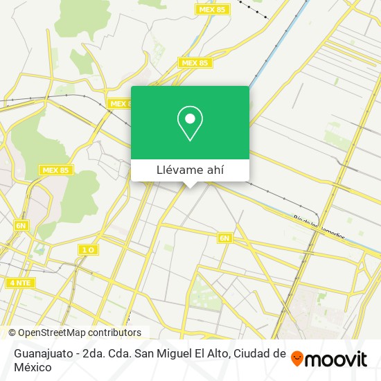 Mapa de Guanajuato - 2da. Cda. San Miguel El Alto