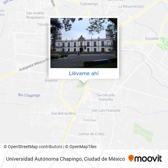 Mapa de Universidad Autónoma Chapingo