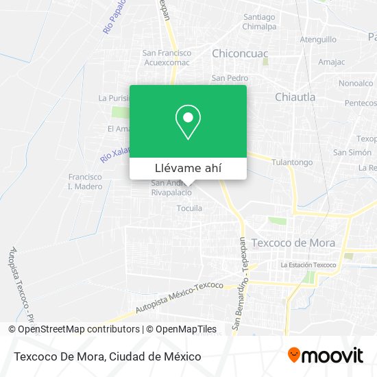 Mapa de Texcoco De Mora