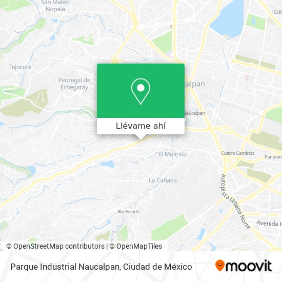 Mapa de Parque Industrial Naucalpan