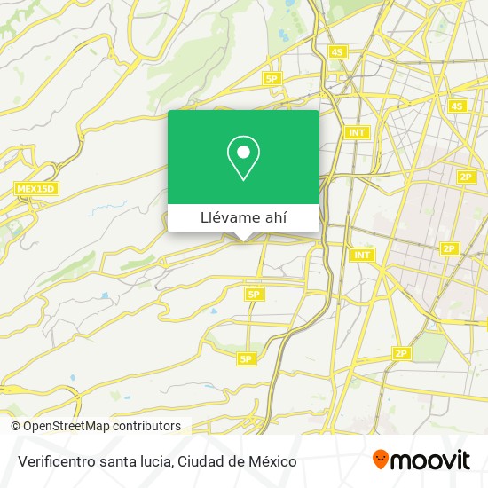 Mapa de Verificentro santa lucia