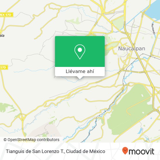 Mapa de Tianguis de San Lorenzo T.