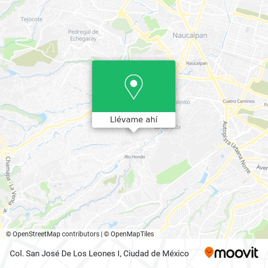 Cómo llegar a Col. San José De Los Leones I en Naucalpan De Juárez en  Autobús?