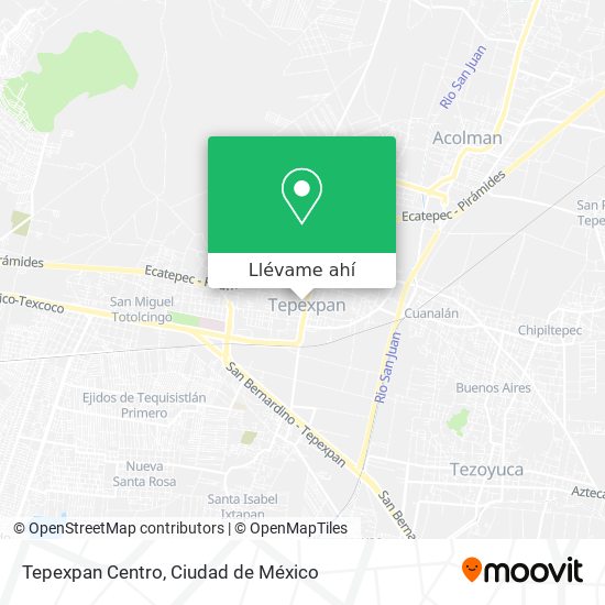 Mapa de Tepexpan Centro