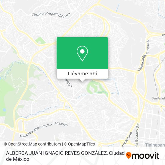 Mapa de ALBERCA JUAN IGNACIO REYES GONZÁLEZ