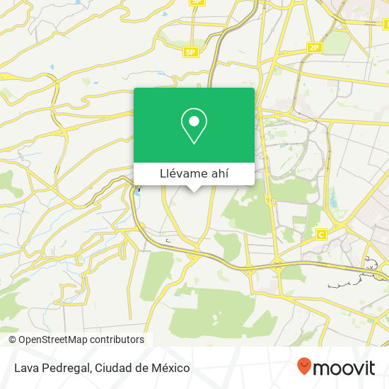 Mapa de Lava Pedregal