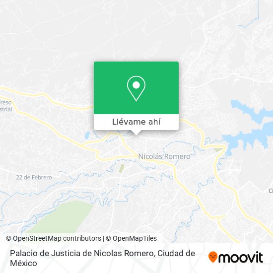 Mapa de Palacio de Justicia de Nicolas Romero