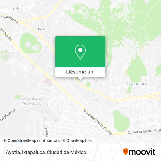Mapa de Ayotla, Ixtapaluca