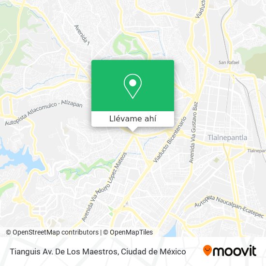 Mapa de Tianguis Av. De Los Maestros