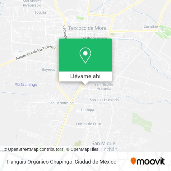 Mapa de Tianguis Orgánico Chapingo