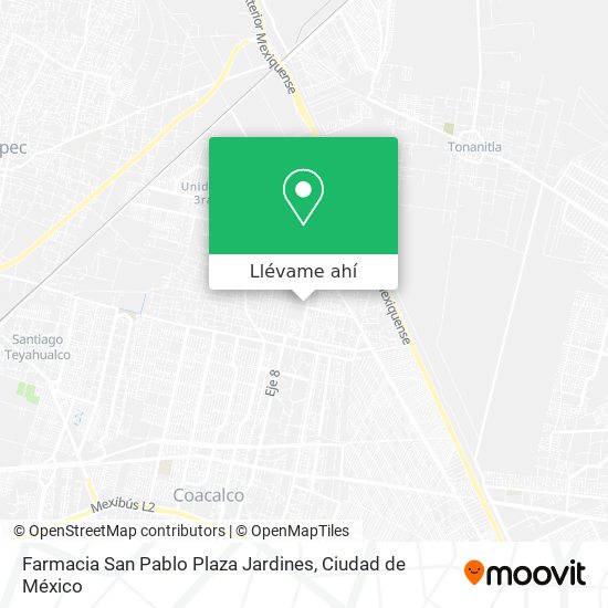 Mapa de Farmacia San Pablo Plaza Jardines