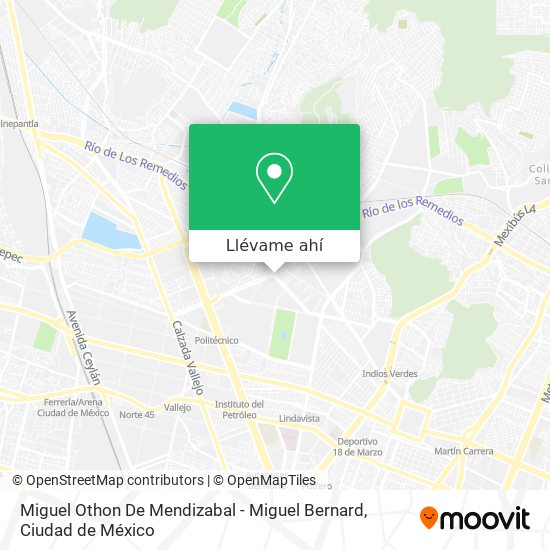 Mapa de Miguel Othon De Mendizabal - Miguel Bernard
