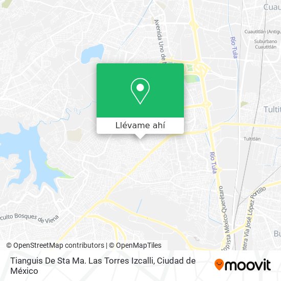 Mapa de Tianguis De Sta Ma. Las Torres Izcalli