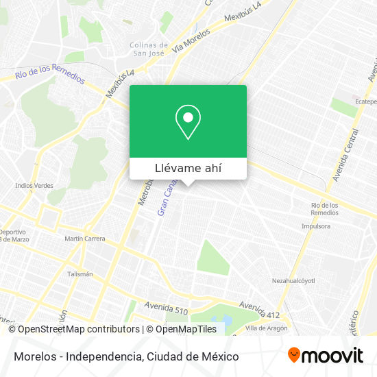 Mapa de Morelos - Independencia