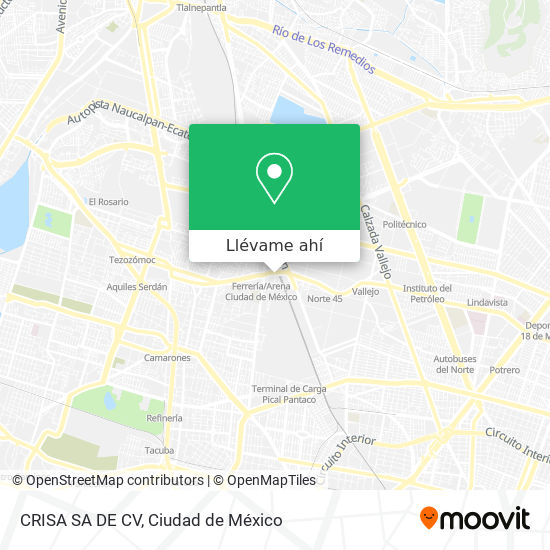 Mapa de CRISA SA DE CV