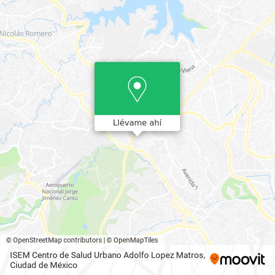 Mapa de ISEM Centro de Salud Urbano Adolfo Lopez Matros