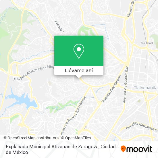 Mapa de Explanada Municipal Atizapán de Zaragoza