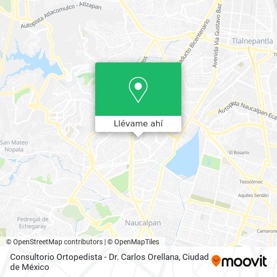 Mapa de Consultorio Ortopedista - Dr. Carlos Orellana