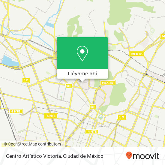 Mapa de Centro Artístico Victoria