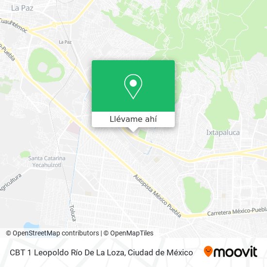 Mapa de CBT 1 Leopoldo Río De La Loza