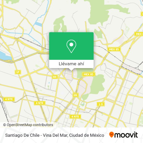 Mapa de Santiago De Chile - Vina Del Mar