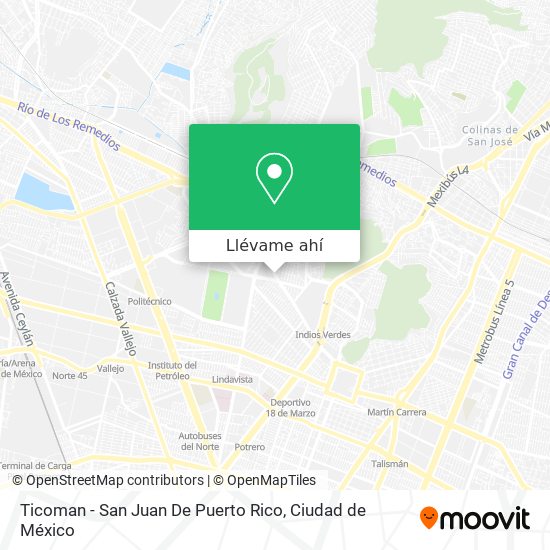 Mapa de Ticoman - San Juan De Puerto Rico