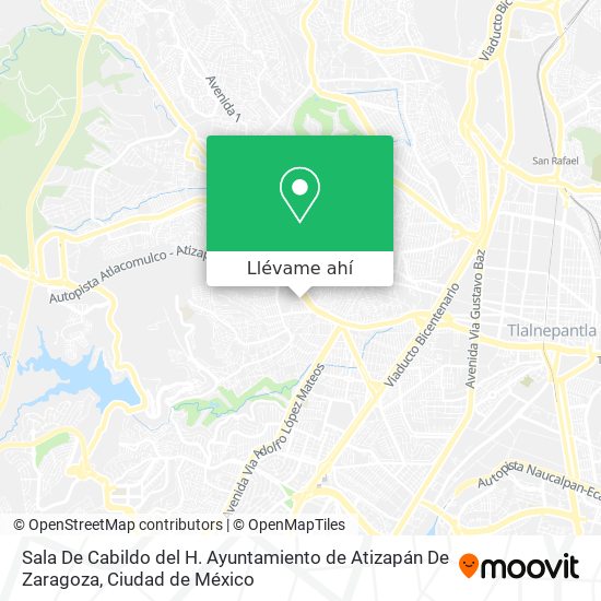 Mapa de Sala De Cabildo del H. Ayuntamiento de Atizapán De Zaragoza