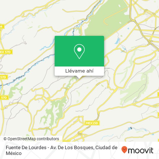 Mapa de Fuente De Lourdes - Av. De Los Bosques