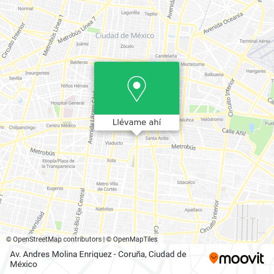 Mapa de Av. Andres Molina Enriquez - Coruña