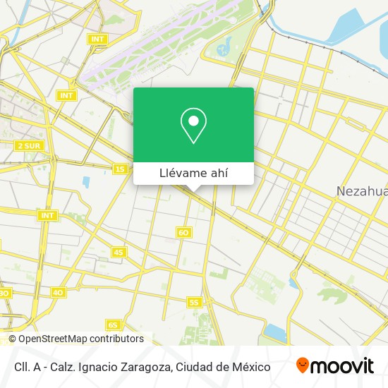 Mapa de Cll. A - Calz. Ignacio Zaragoza