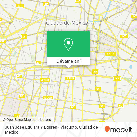 Mapa de Juan José Eguiara Y Egurén - Viaducto