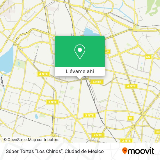 Mapa de Súper Tortas "Los Chinos"
