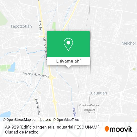 Mapa de A9-929 "Edificio Ingeniería Industrial FESC UNAM"
