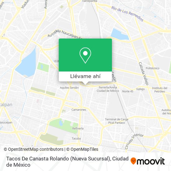 Mapa de Tacos De Canasta Rolando (Nueva Sucursal)