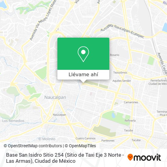 Mapa de Base San Isidro Sitio 254 (Sitio de Taxi Eje 3 Norte - Las Armas)