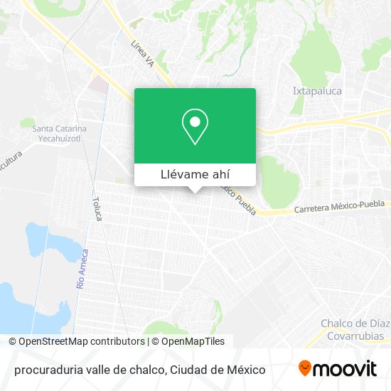 Mapa de procuraduria valle de chalco