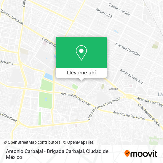 Mapa de Antonio Carbajal - Brigada Carbajal