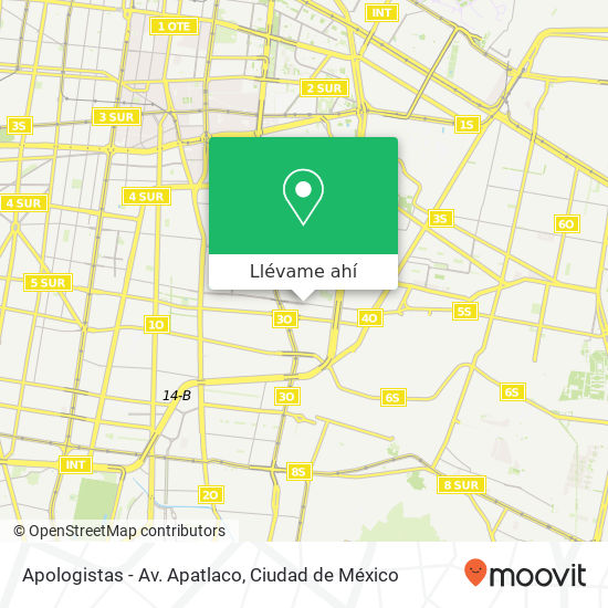 Mapa de Apologistas - Av. Apatlaco