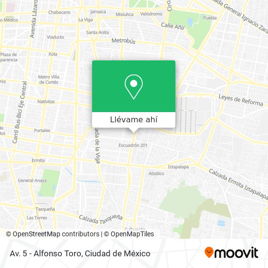 Mapa de Av. 5 - Alfonso Toro