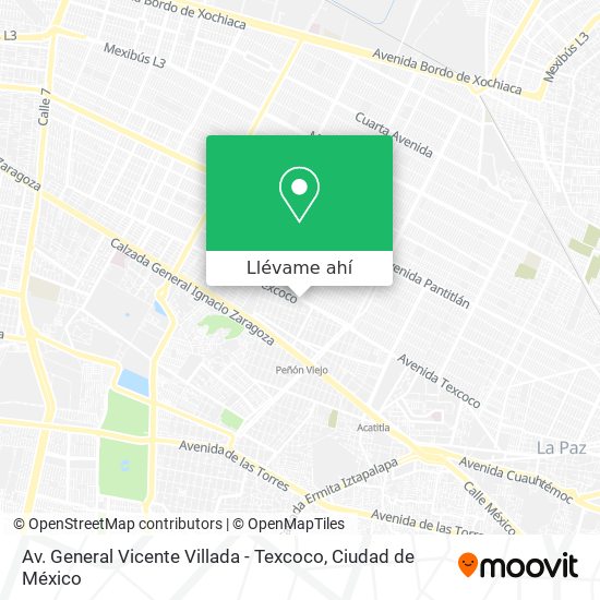 Mapa de Av. General Vicente Villada - Texcoco