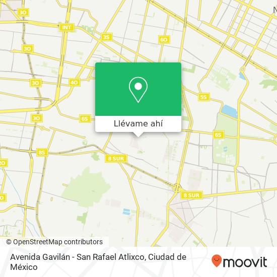 Mapa de Avenida Gavilán - San Rafael Atlixco