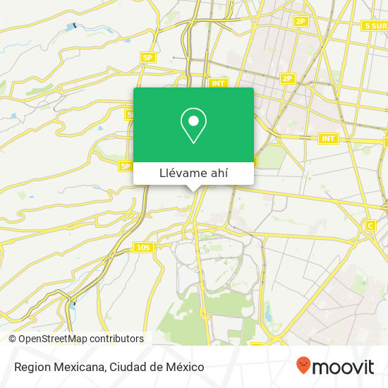 Mapa de Region Mexicana