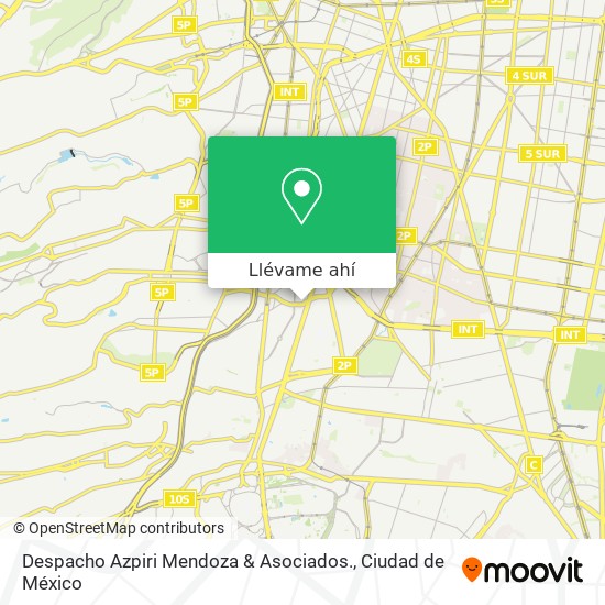 Mapa de Despacho Azpiri Mendoza & Asociados.