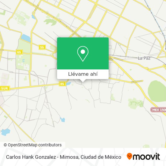 Mapa de Carlos Hank Gonzalez - Mimosa