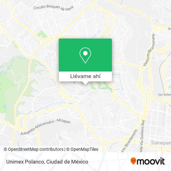 Mapa de Unimex Polanco