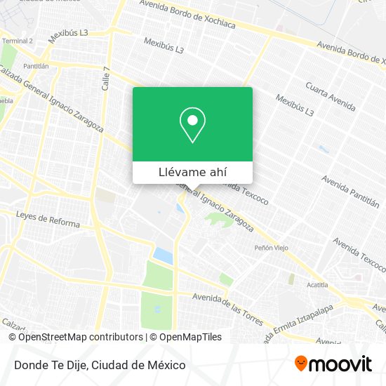 Mapa de Donde Te Dije