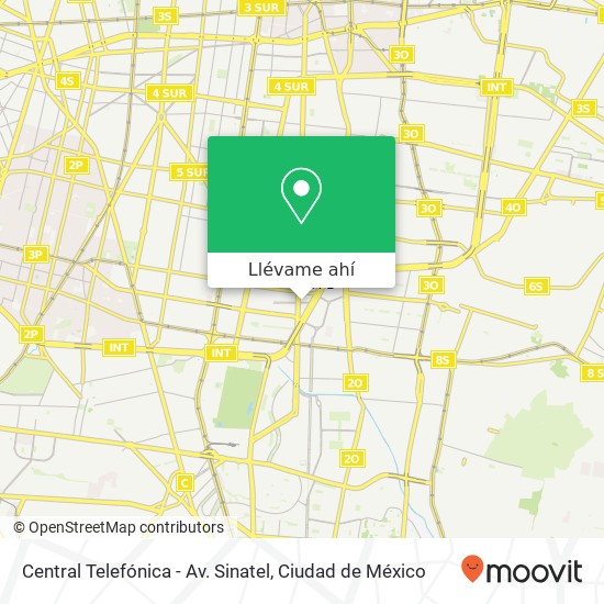 Mapa de Central Telefónica - Av. Sinatel