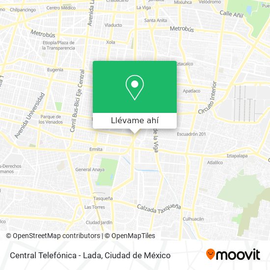 Mapa de Central Telefónica - Lada