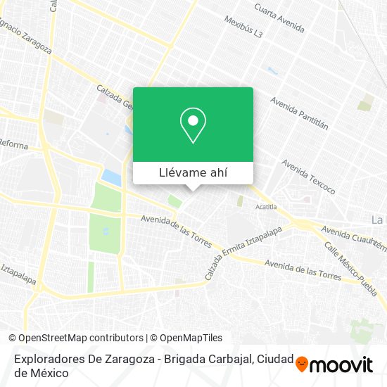 Mapa de Exploradores De Zaragoza - Brigada Carbajal